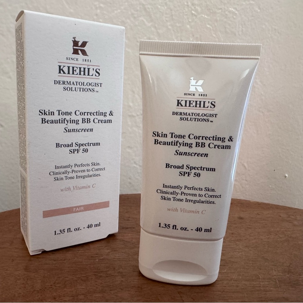 Kiehl’s Skin Tone Correcting & Beautifying BB Cream Fair Discontinued Full-Size